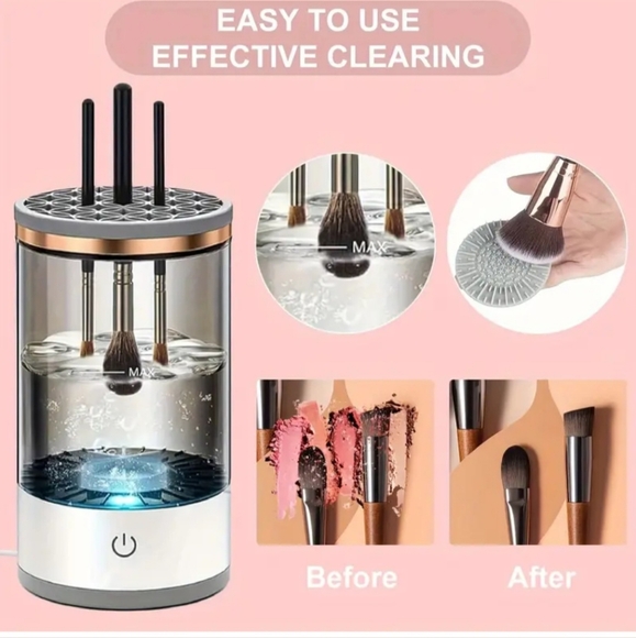 Electric Makeup Brush Cleaner Machine & Makeup Brush Bundle (New) - Picture 4 of 7